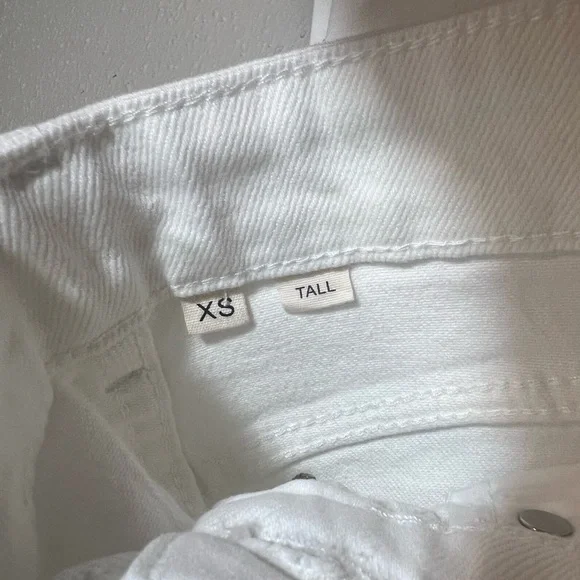 NWT Fashion Brand Company XS TALL White Farm Nap Jeans